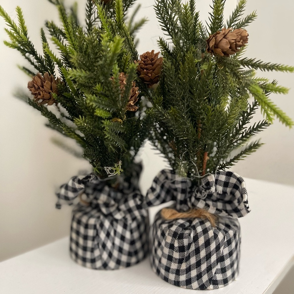 Marshalls Holiday Artificial Potted Plant Two-Set